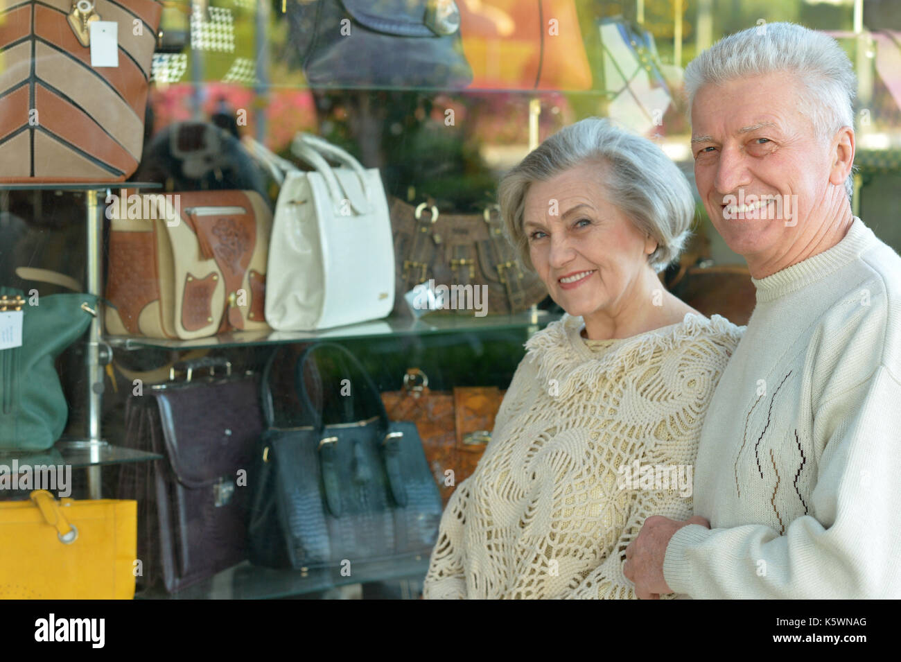 Beau couple de personnes âgées Banque D'Images
