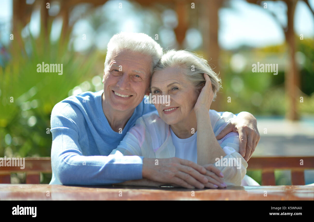 Happy senior couple Banque D'Images