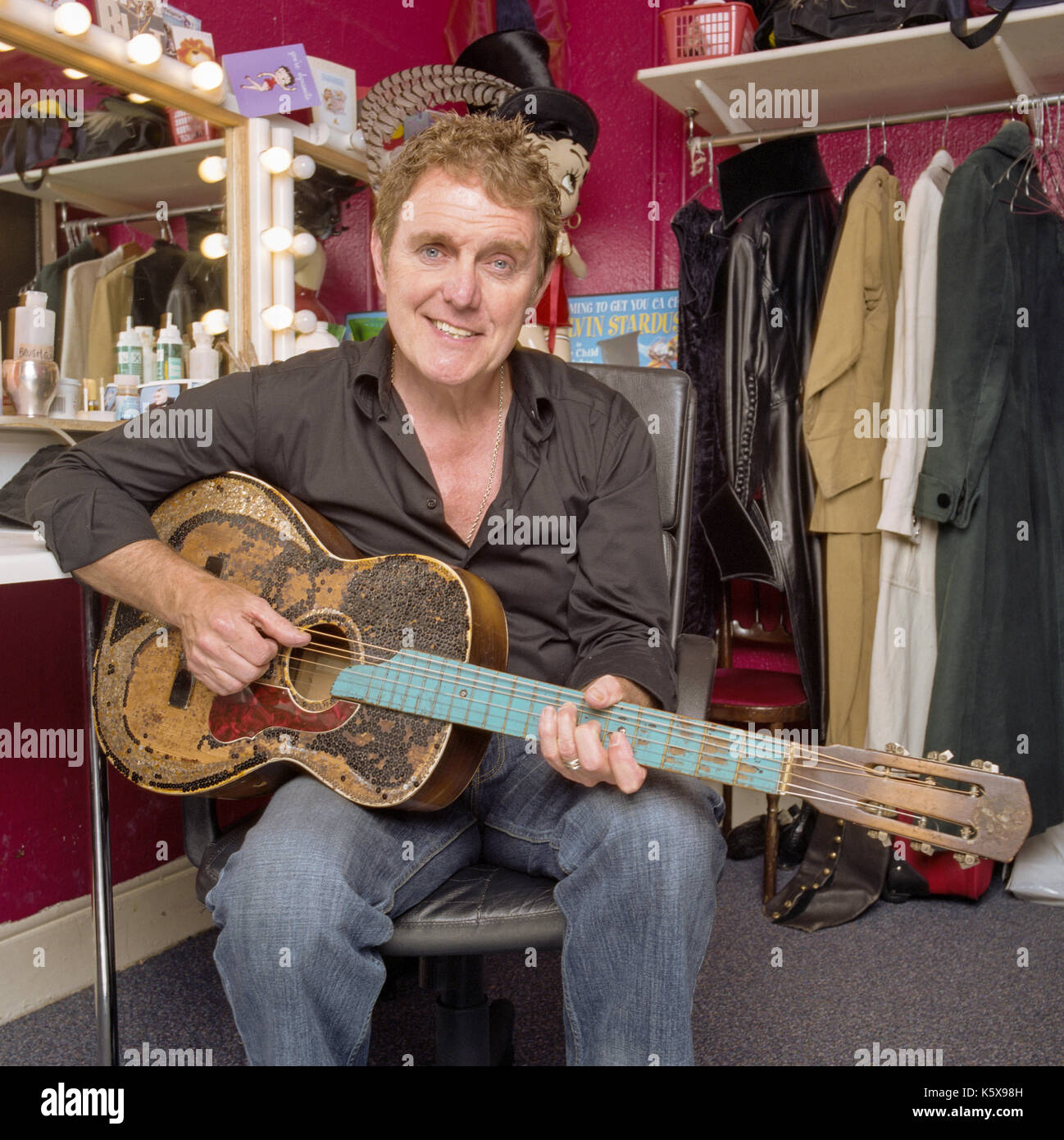 Alvin stardust backstage au London Palladium, Argyll Street, London, United Kingdom Banque D'Images