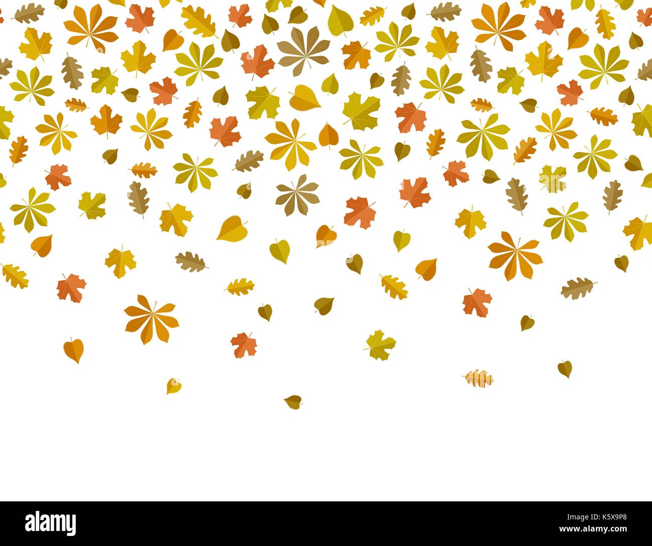 Contexte La chute des feuilles. Illustration de Vecteur