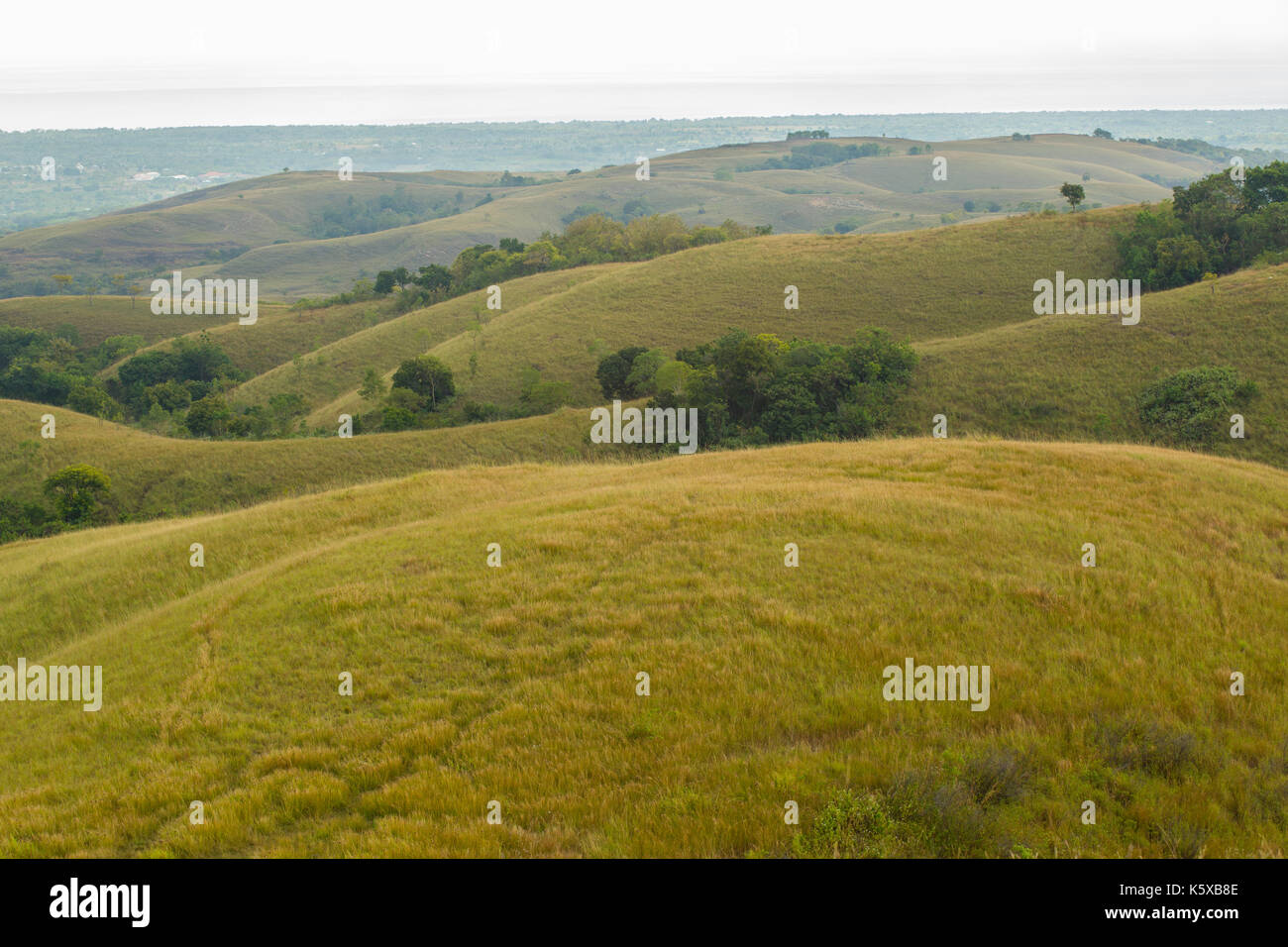 Une belle vue sur lendongara Hills au sud-ouest de Sumba, Indonésie Banque D'Images