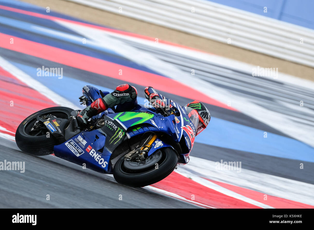 25 Maverick Viñales (Espagne), movistar équipe motogp yamaha, YAMAHA YZR-M1 Gran Premio, machine tribul mastercard di San marino e della riviera di Rimini, action pendant la course motogp au Marco Simoncelli world circuit pour la 13e ronde de championnat du monde motogp, du 8 au 10 septembre 2017 à Misano Adriatico (RSM) Banque D'Images