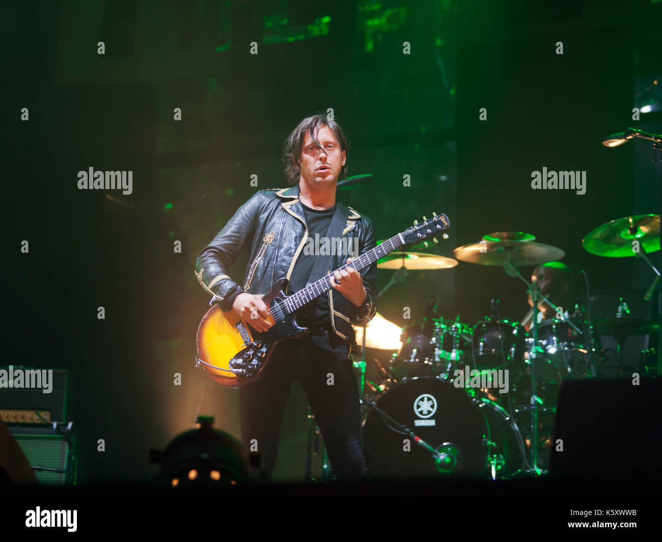 Carl Barât des Libertines sur la scène principale du festival de musique de Blackheath 2017 Banque D'Images