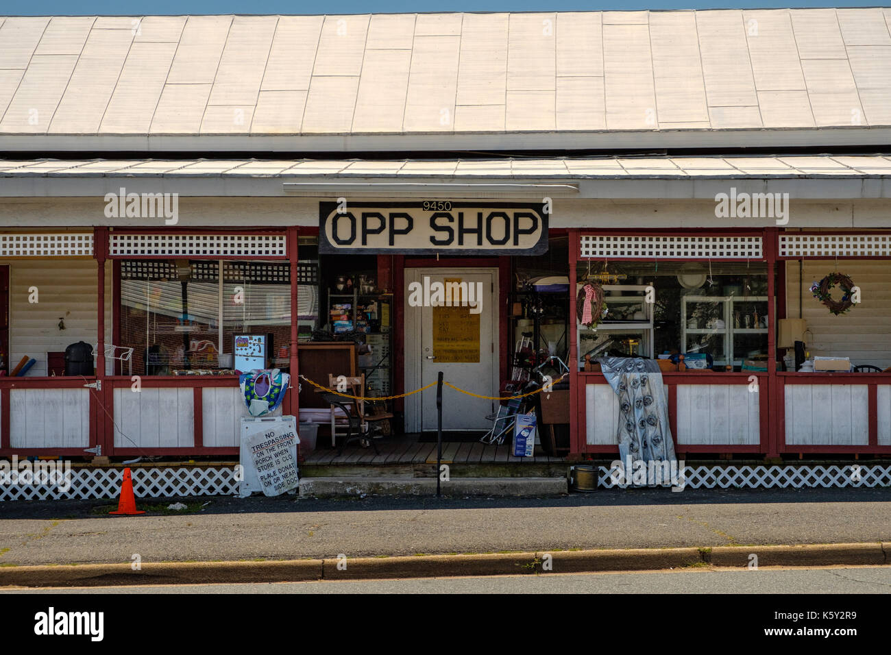 Opp Shop, 9450 Kings Highway, King George, Virginia Banque D'Images