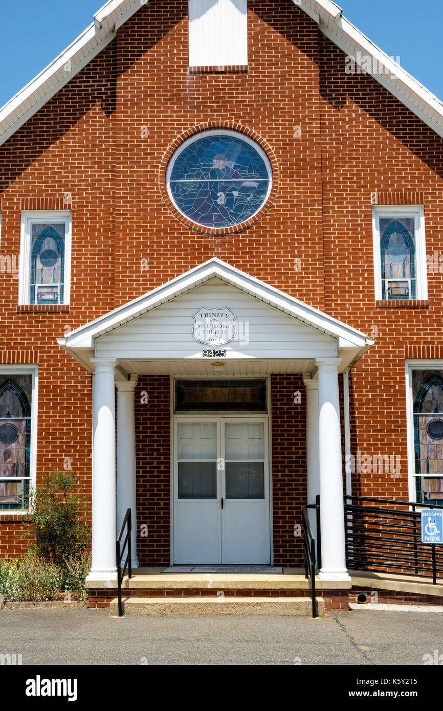La Trinity United Methodist Church, 9425 Kings Highway, King George, Virginia Banque D'Images