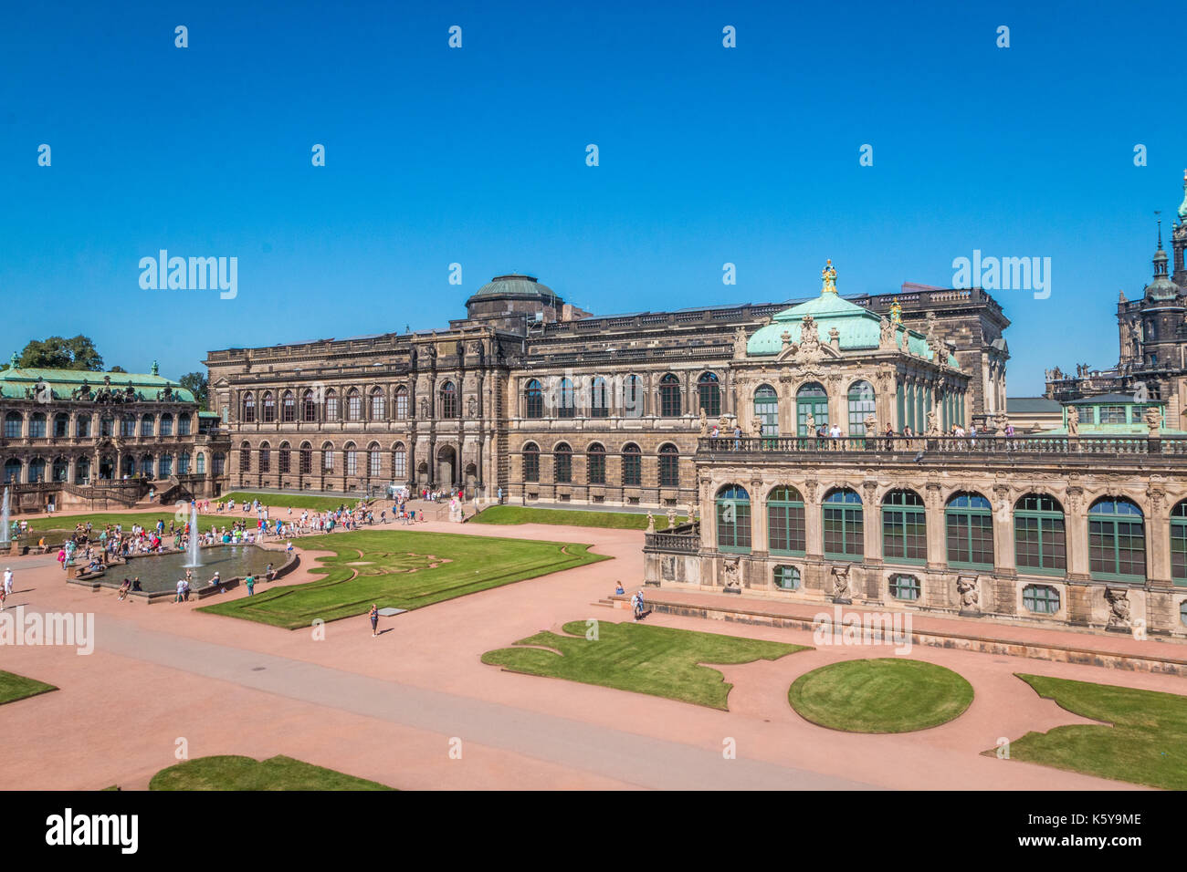 Le palais Zwinger à Dresde, Allemagne Banque D'Images