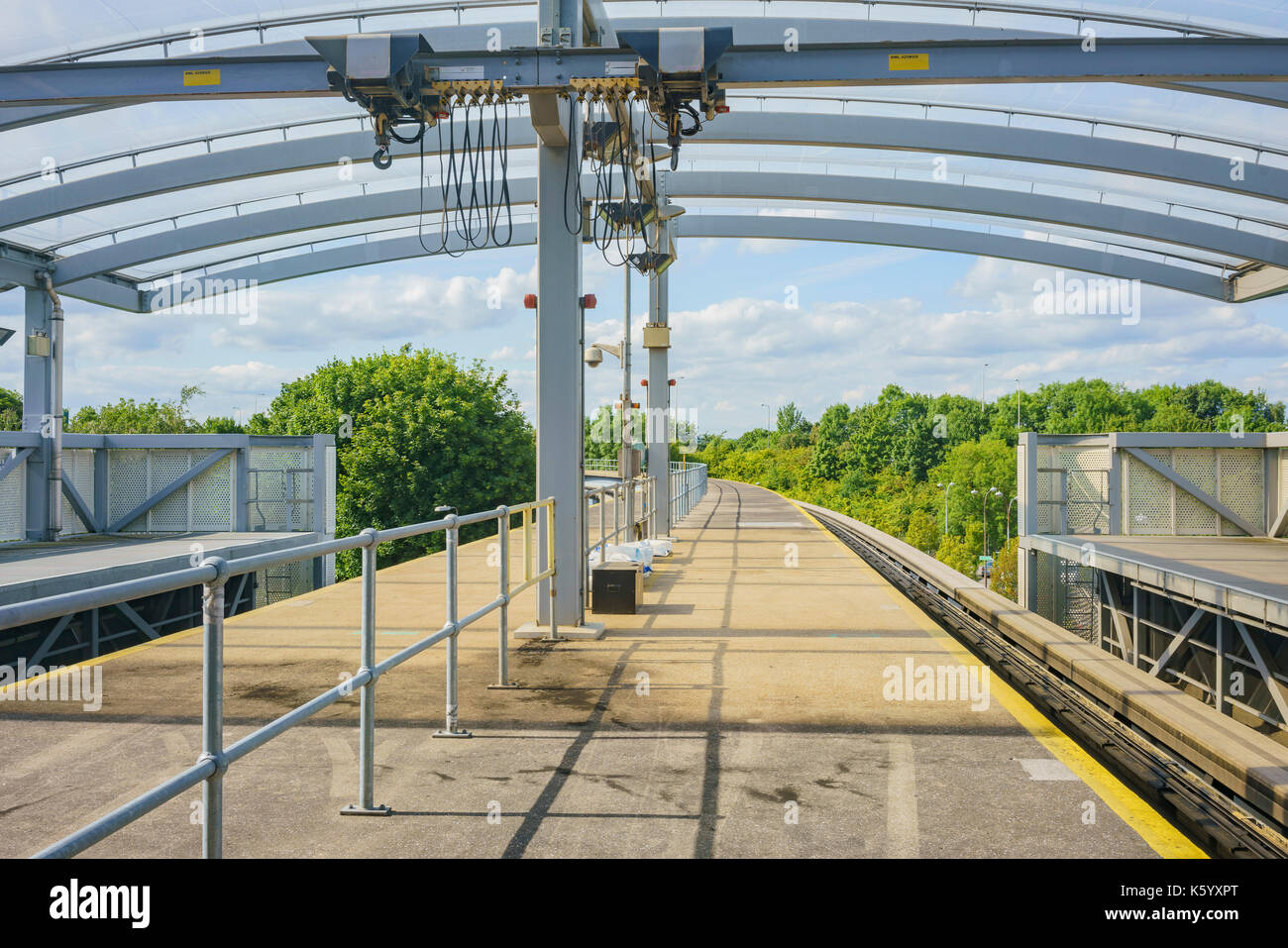 Gatwick, 14 juil : le métro de l'aéroport de Gatwick le Jul 14, 2017 à Gatwick, Royaume-Uni Banque D'Images