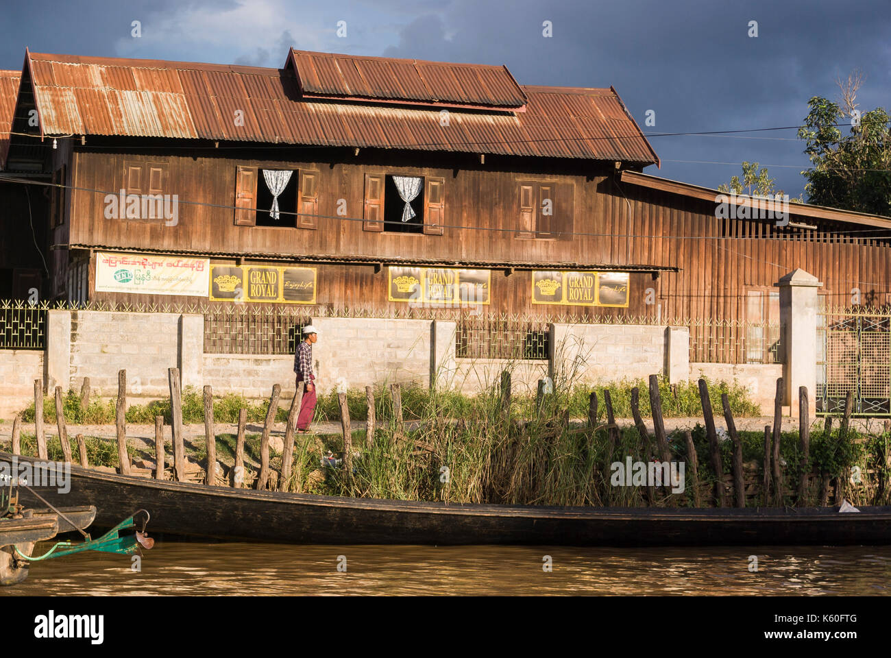 Nyaung Shwe, le lac Inle, Myanmar, Birmanie, Asie du Sud Est Banque D'Images