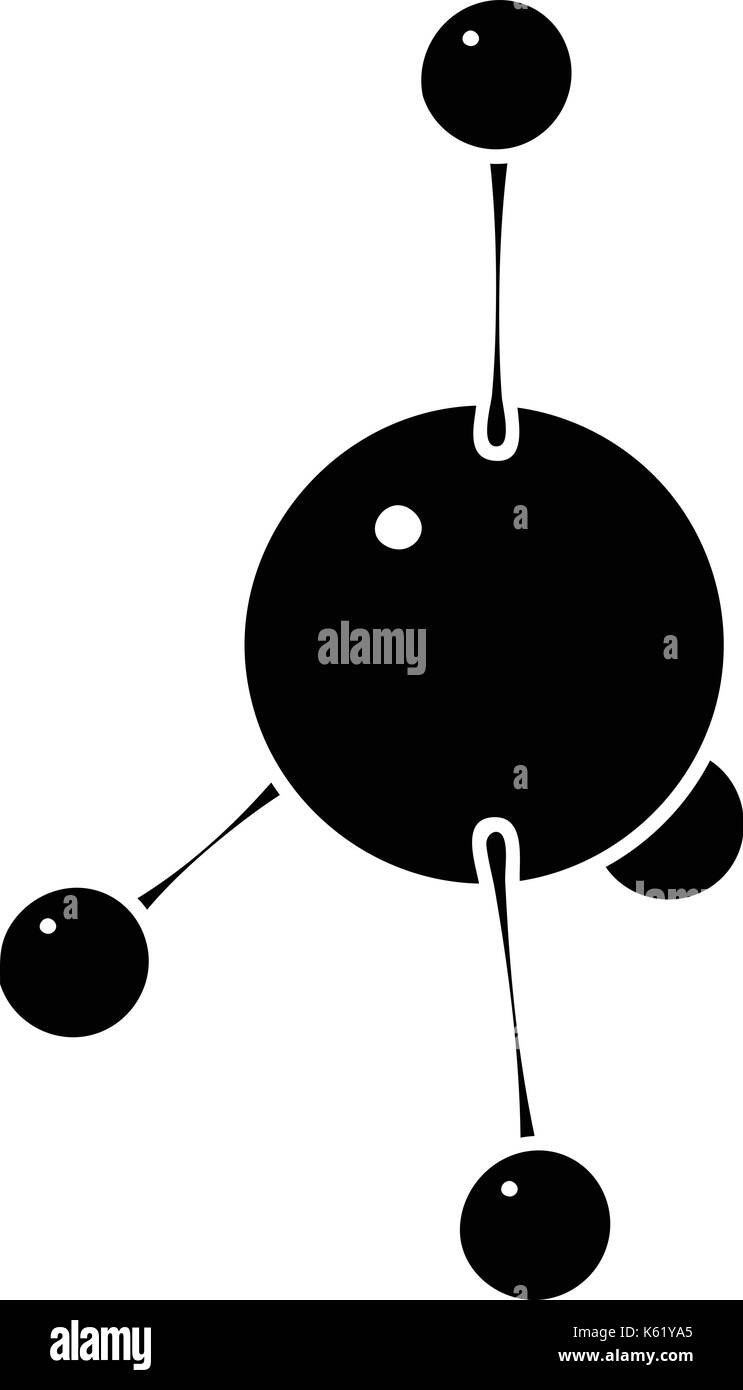 L'icône de l'acétone, le style simple Illustration de Vecteur