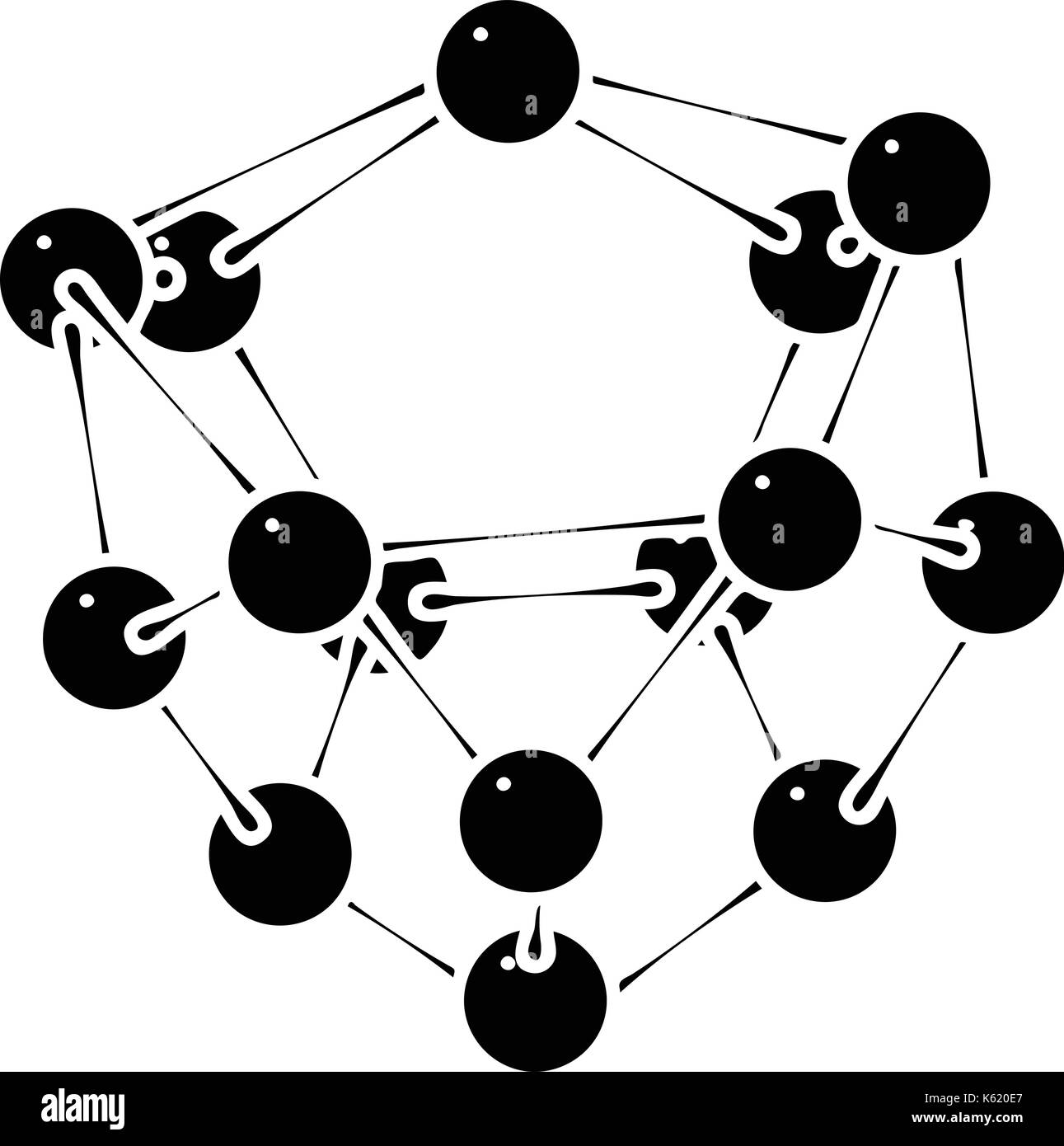 L'icône du glucose, le style simple Illustration de Vecteur