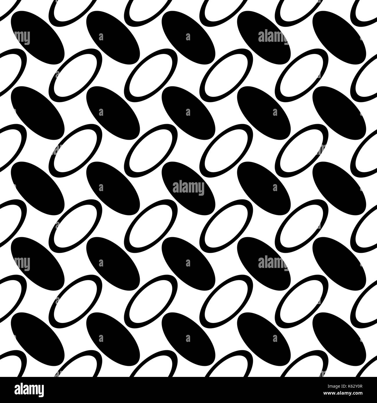 Résumé monochrome géométrique transparente motif ellipse - vector background du panneaux formes ovales Illustration de Vecteur