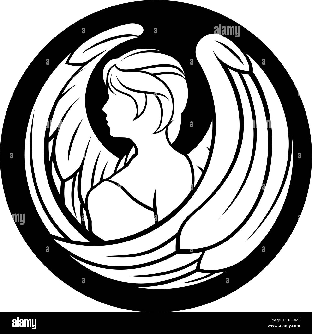 Vierge Horoscope Zodiac Sign Illustration de Vecteur