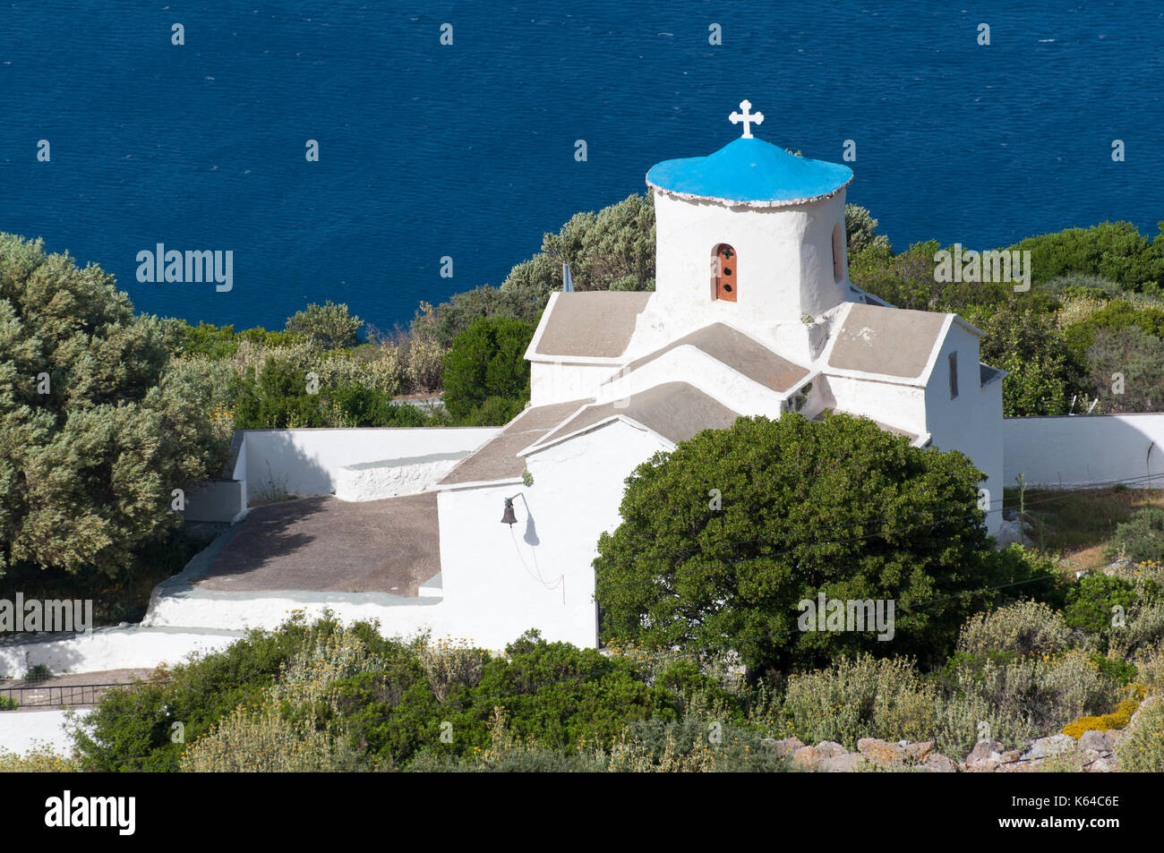 Église, ekklisia sotiros, Monemvasia, Laconie, Péloponnèse, Grèce Banque D'Images