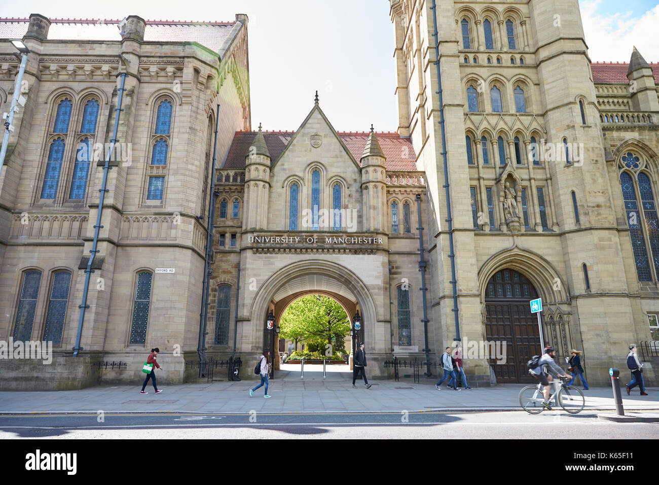 Manchester, UK - 4 mai 2017 : bâtiments universitaires de l'Université de Manchester Banque D'Images