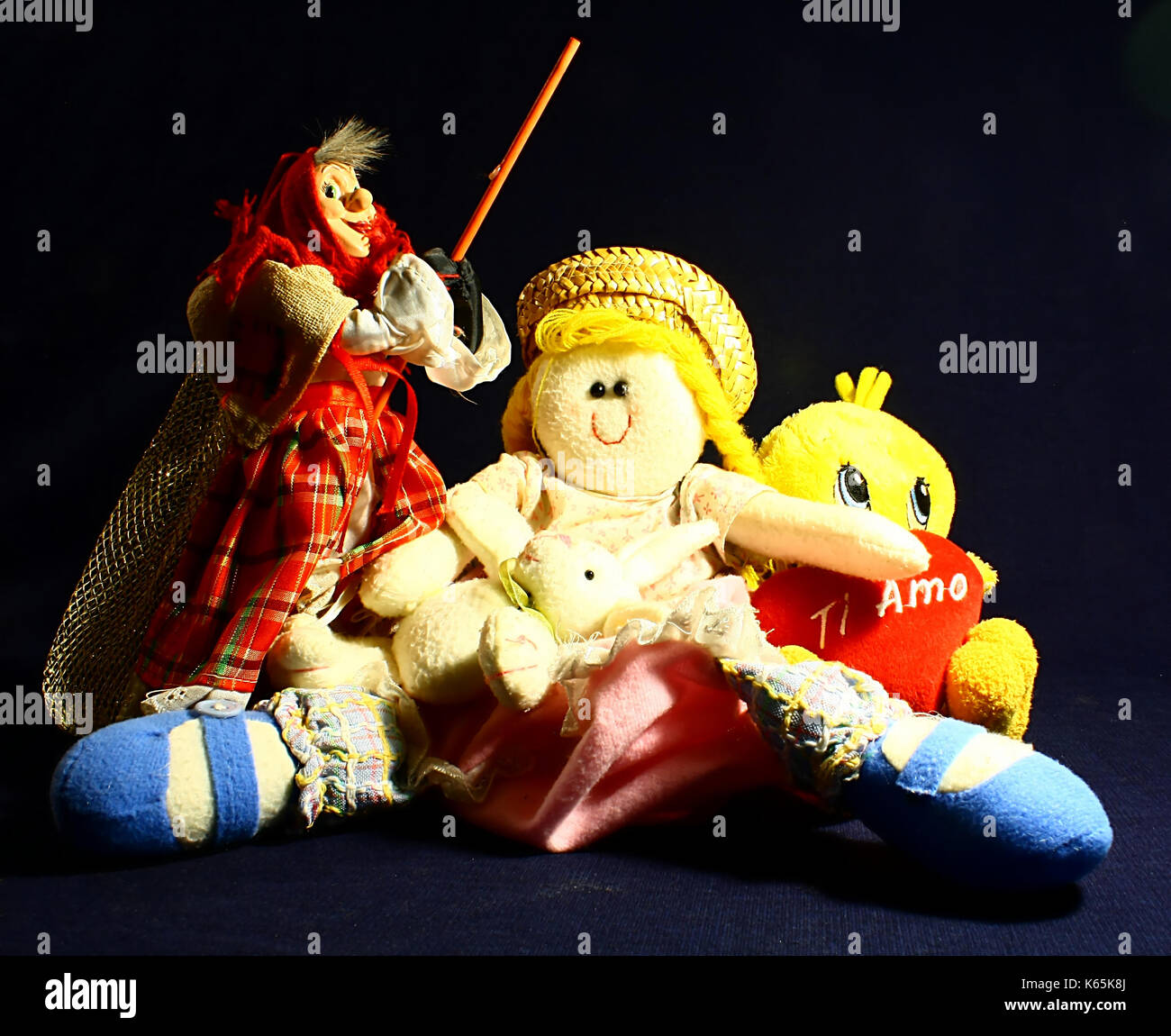 Marionnettes en peluche Banque D'Images