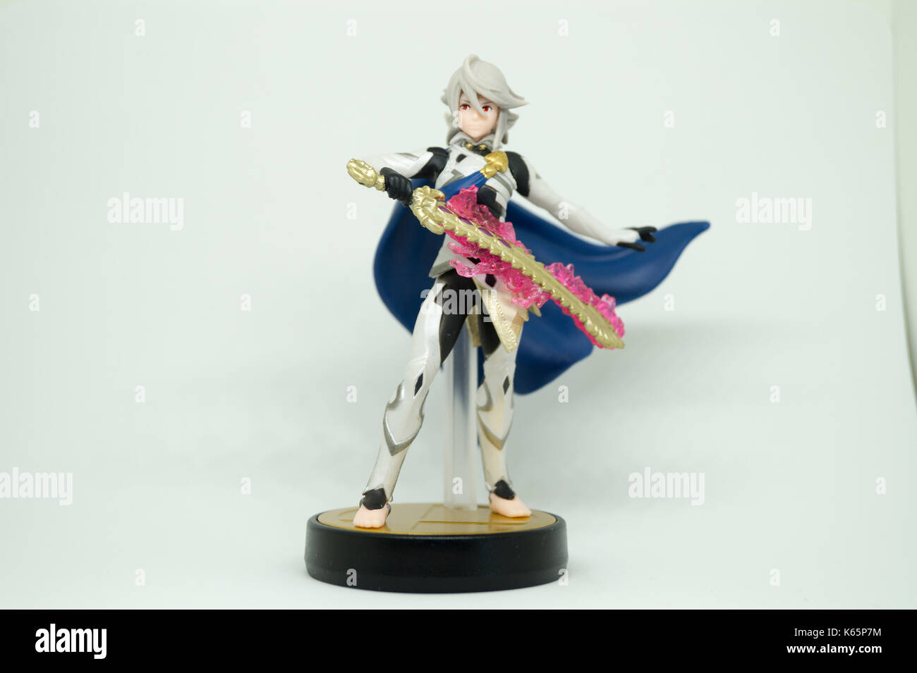 Nintendo super smash bros amiibo collection figure corrin Banque D'Images