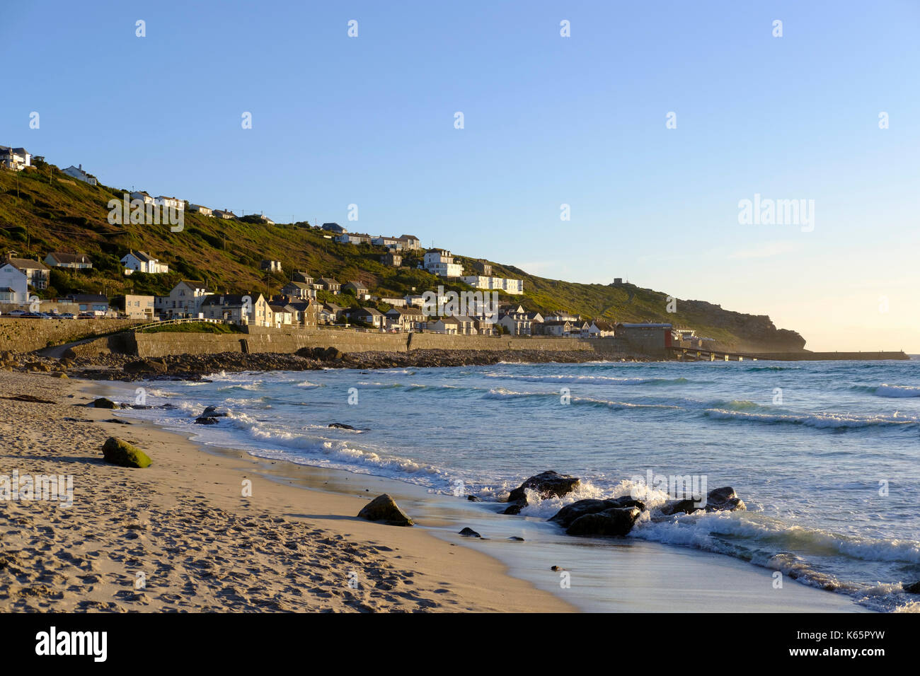 Plage de sennen cove, sennen, Cornwall, Angleterre, Grande-Bretagne Banque D'Images