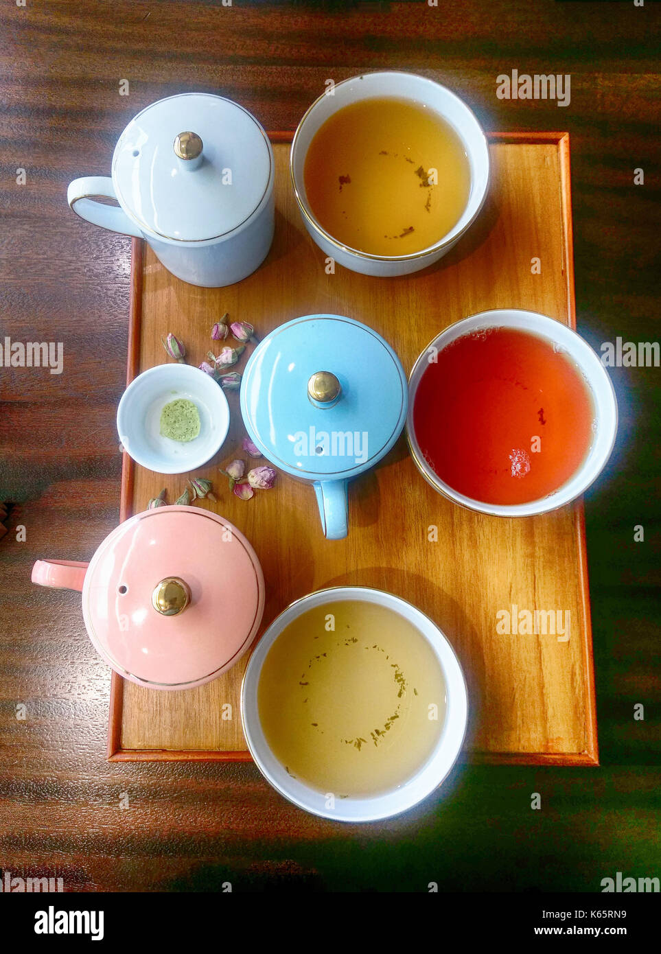 Le thé de l'après-midi à partir de la boutique de thé à Lucerne Banque D'Images