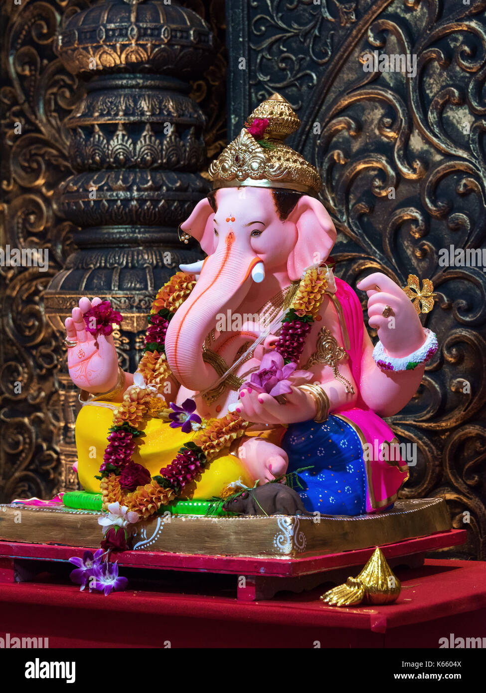 Le brahmane Sabha, Ganesh Festival 2017, Mumbai, Inde Banque D'Images