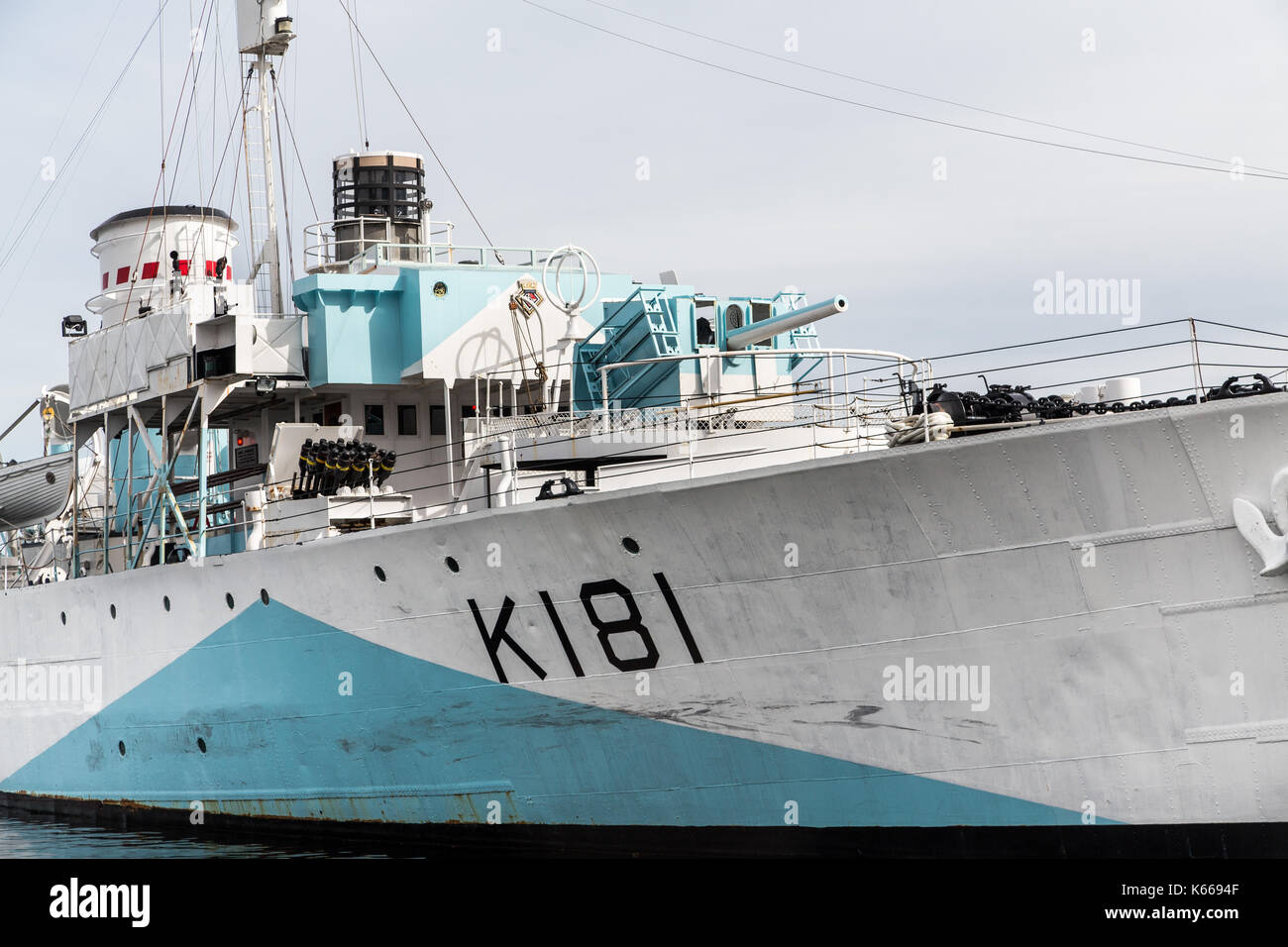 Le NCSM SACKVILLE est une corvette de classe Flower qui a servi dans la marine royale canadienne et a servi plus tard comme un navire de recherche civile. Elle est maintenant un musée s Banque D'Images