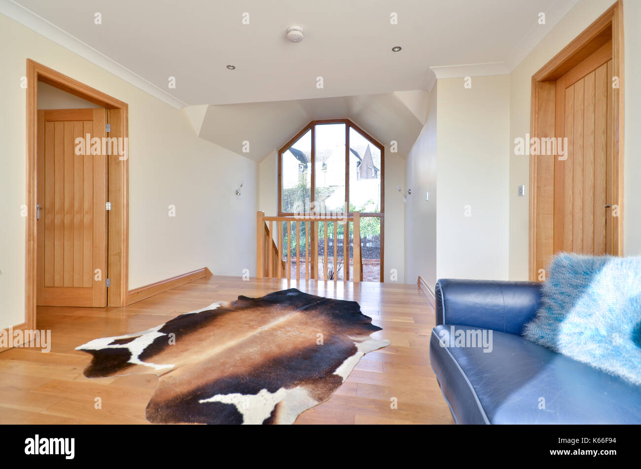 Dans l'atterrissage de luxe de nouvelle construction accueil exécutif Banque D'Images