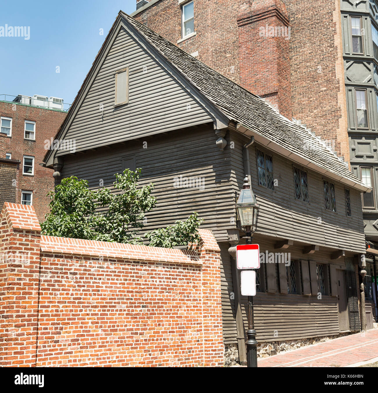 Paul Revere House à Boston, le Freedom Trail usa Banque D'Images