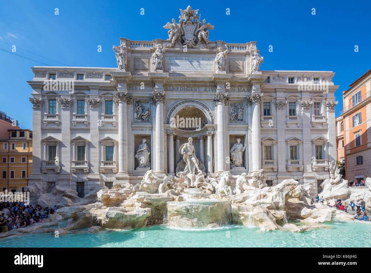 Fontana di Trevi à Piazza di Trevi, Rome, Latium, Italie, Europe Photo Stock Alamy