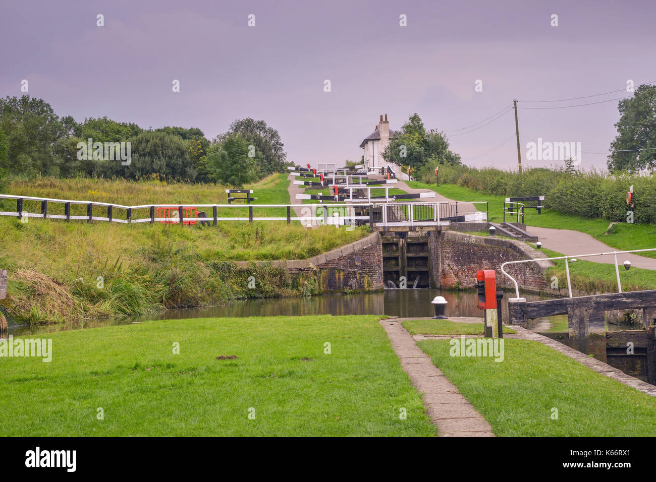 Foxton locks Port Marché Royaume-Uni Banque D'Images