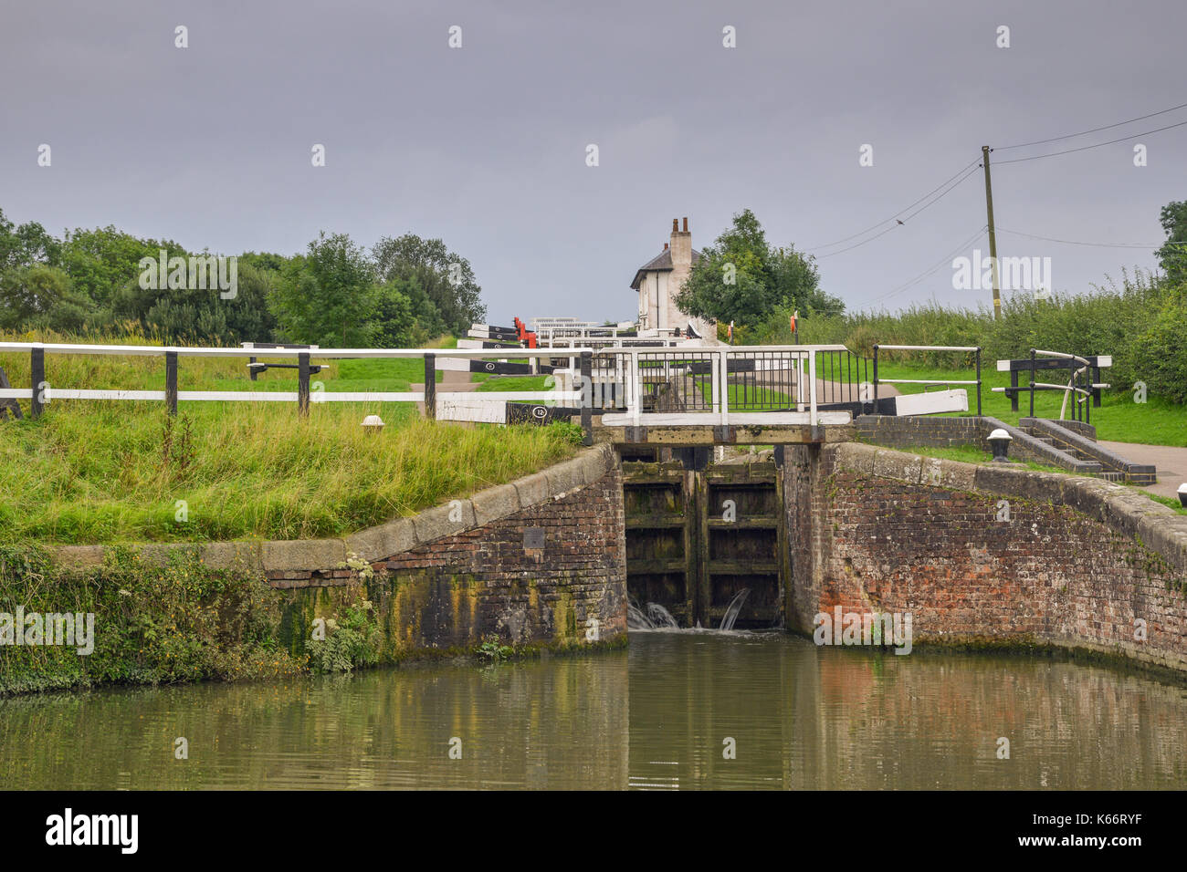 Foxton locks Port Marché Royaume-Uni Banque D'Images