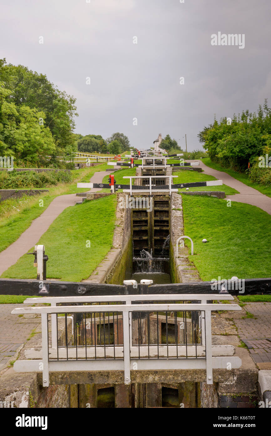Foxton locks Port Marché Royaume-Uni Banque D'Images