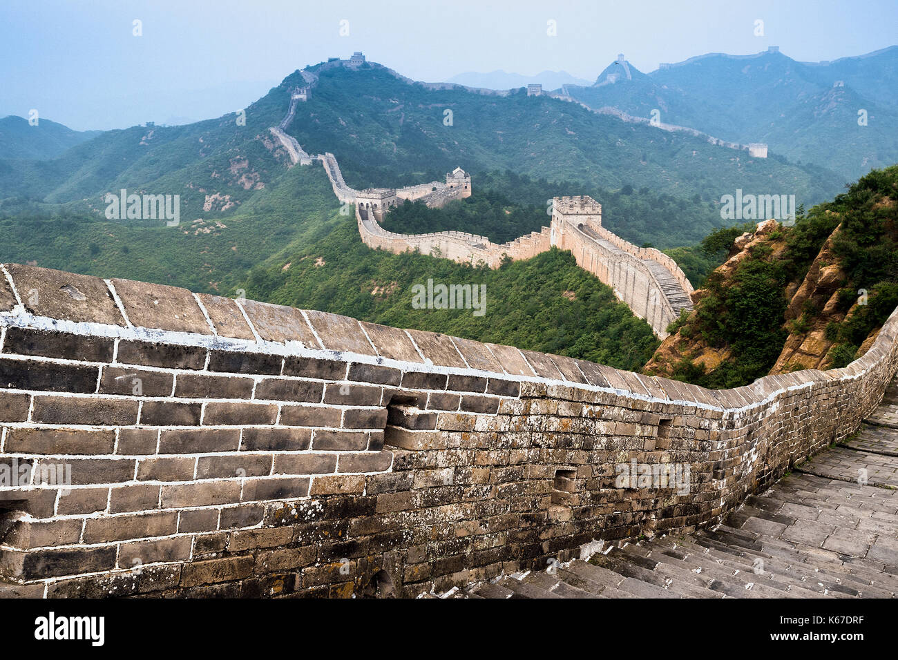Grande Muraille de Chine, Luanping, Hebei, Chine Banque D'Images