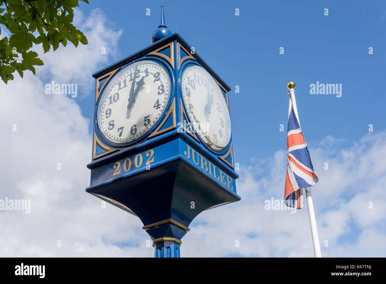 Horloge du Jubilé, l'Ascot High Street, l'Ascot, Berkshire, Angleterre, Royaume-Uni Banque D'Images