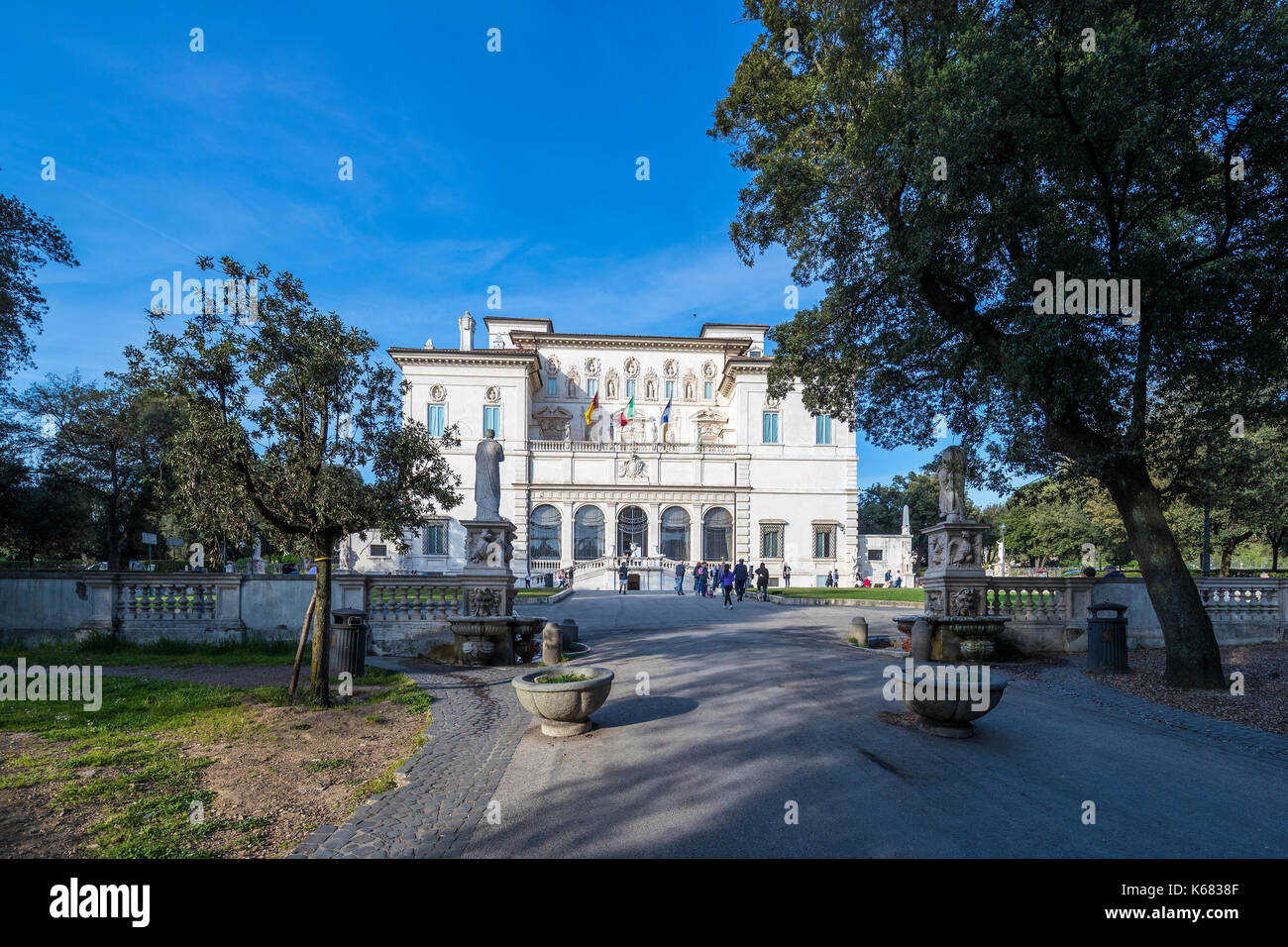 Musée et Galerie Borghèse au pincio Hill Park, Rome, Latium, Italie, Europe. Banque D'Images