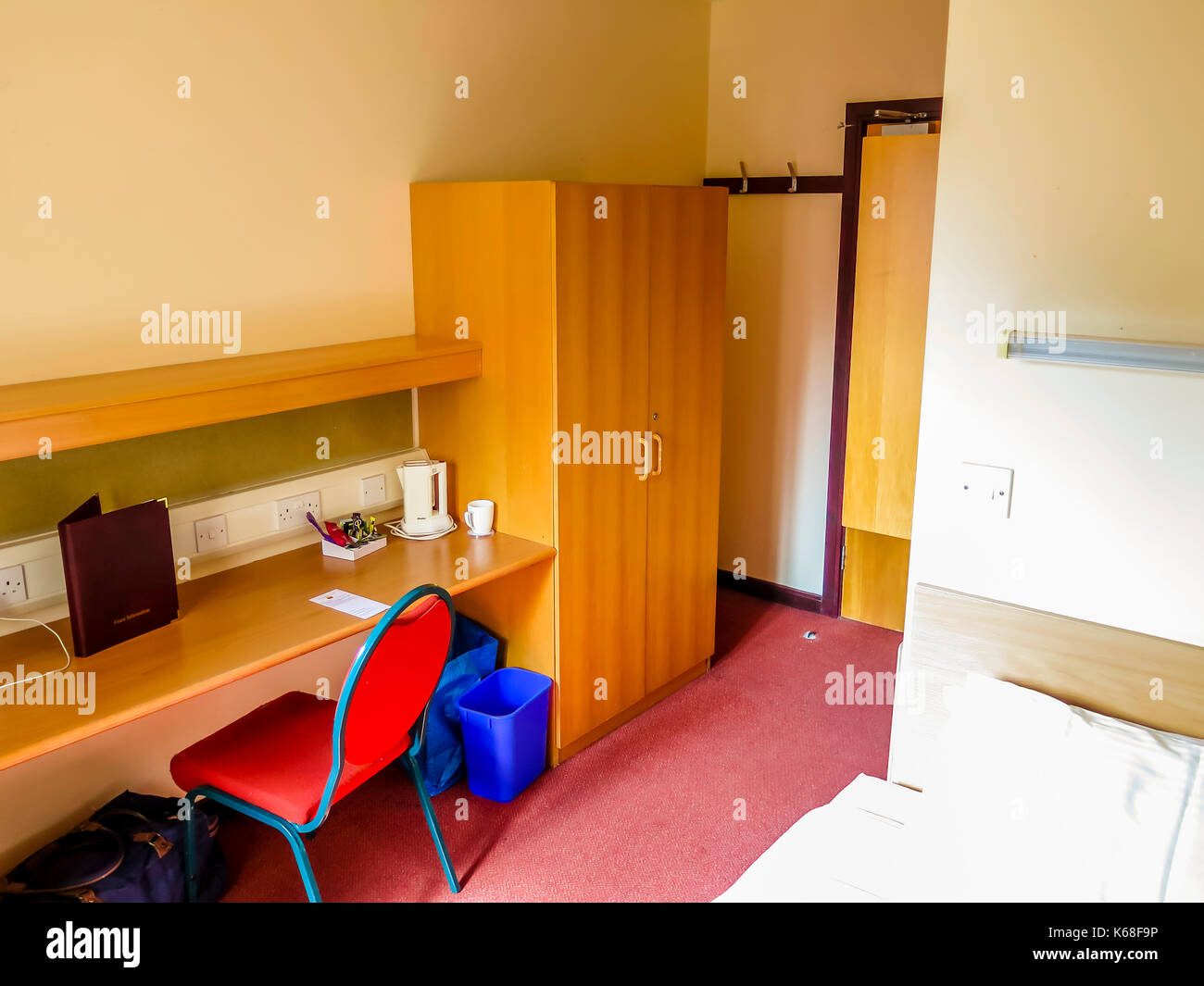 Chambre d'étudiants sur des résidences Banque D'Images