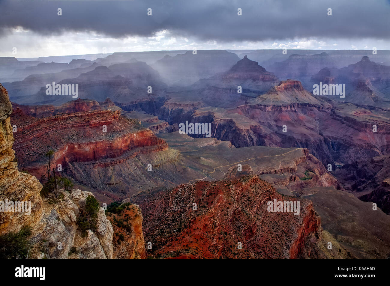 Tempête Grand Canyon Banque D'Images