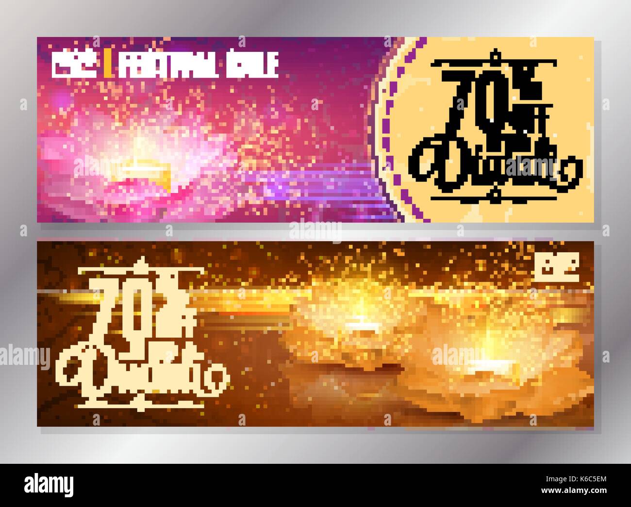 Diwali festival vertical modèle de conception de l'affiche offre avec de l'eau de lotus de lanternes et d'artifice. vector flyer pour la fête des lumières. Illustration de Vecteur