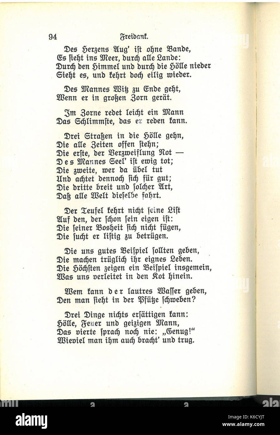Deutscher Minnesang 094 Banque D'Images
