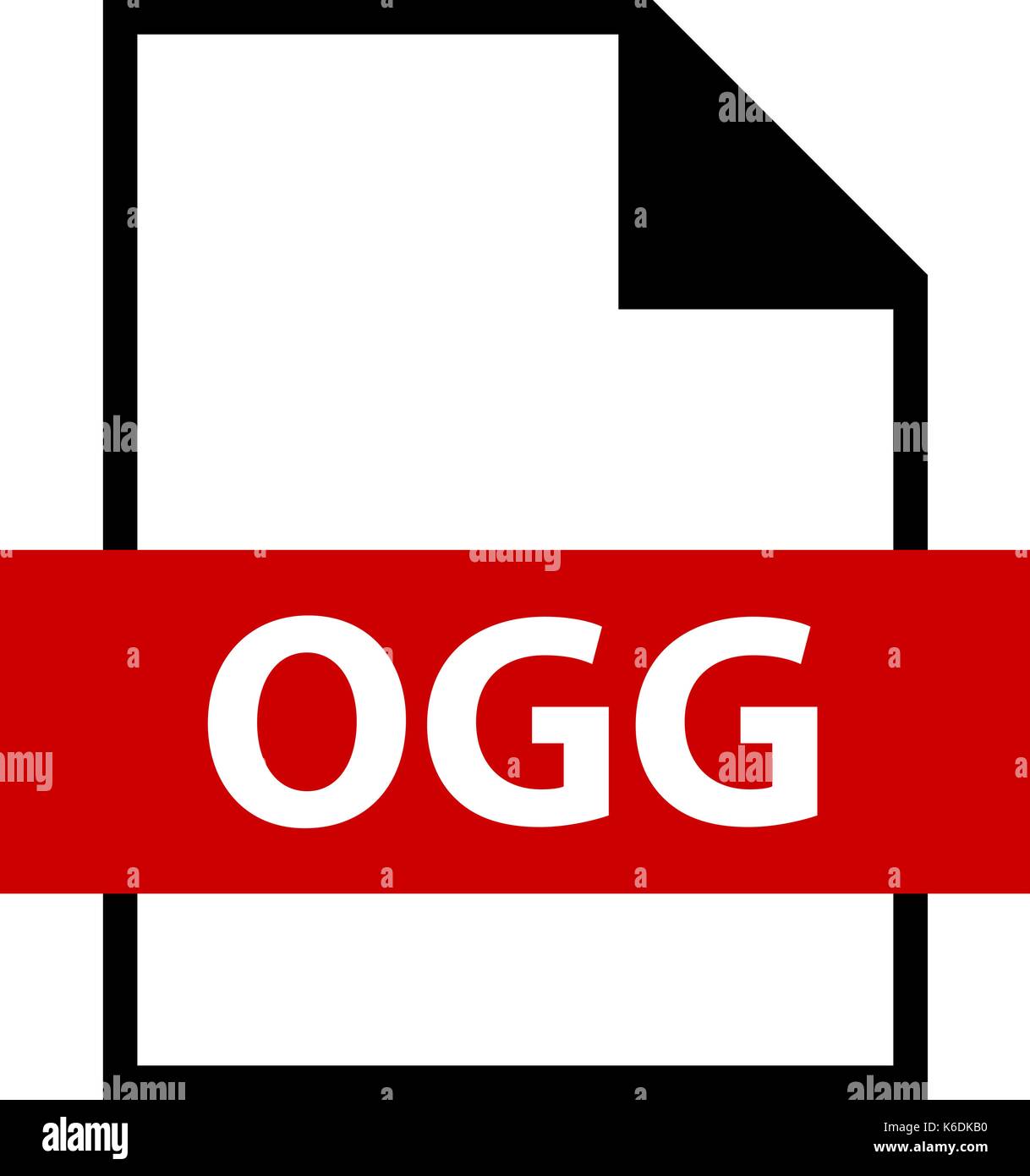L'utiliser dans tous vos projets. L'icône de l'extension du fichier ogg format conteneur ouvert gratuitement dans télévision style. Facile et rapide de la forme recolorable Illustration de Vecteur