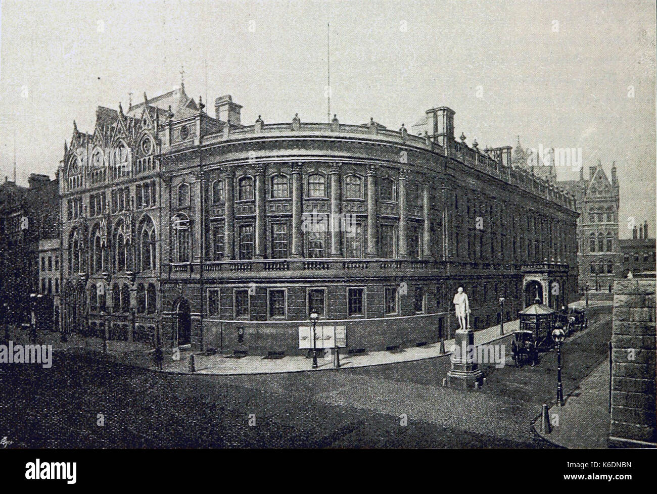 Birmingham and Midland Institute imprimer contraste recadrée Banque D'Images