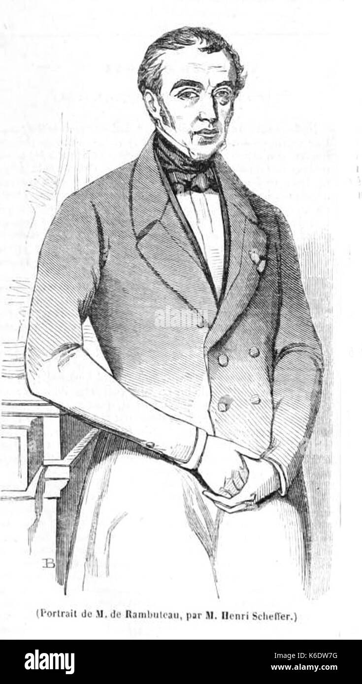 Claude Philibert Barthelot, comte de Rambuteau Banque D'Images