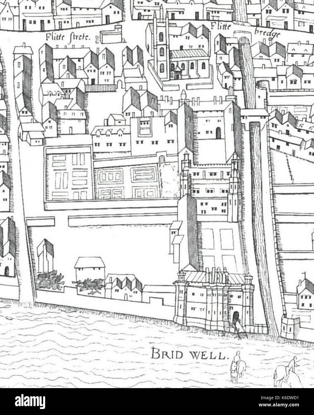 Carte Bridewell sur cuivre Banque D'Images