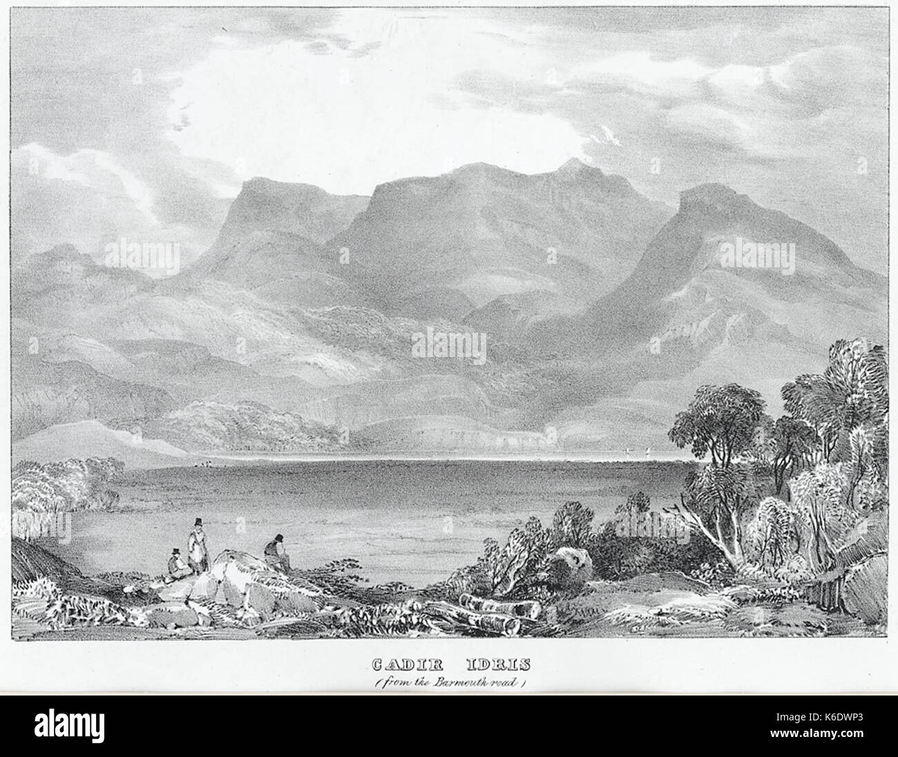 Cadir Idris, à partir de la route de Barmouth Banque D'Images