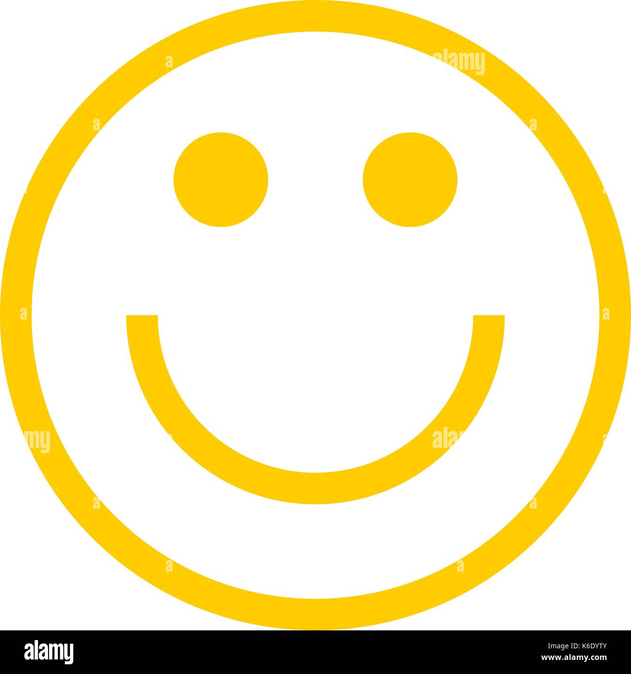 L'utiliser dans tous vos projets. smiley happy smiling face émoticone en télévision. style recolorable facile et rapide forme. vector illustration Illustration de Vecteur