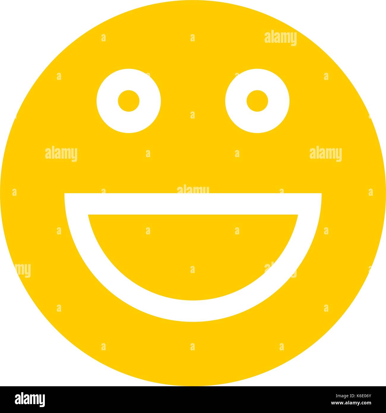 L'utiliser dans tous vos projets. smiley happy smiling face émoticone en télévision. style recolorable facile et rapide forme. vector illustration Illustration de Vecteur