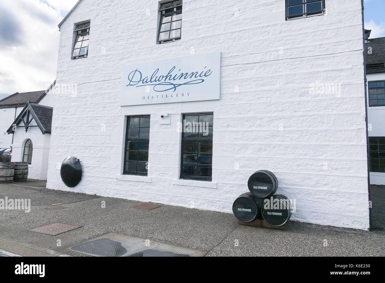 Distillerie Dalwhinnie, Highland, Écosse Banque D'Images