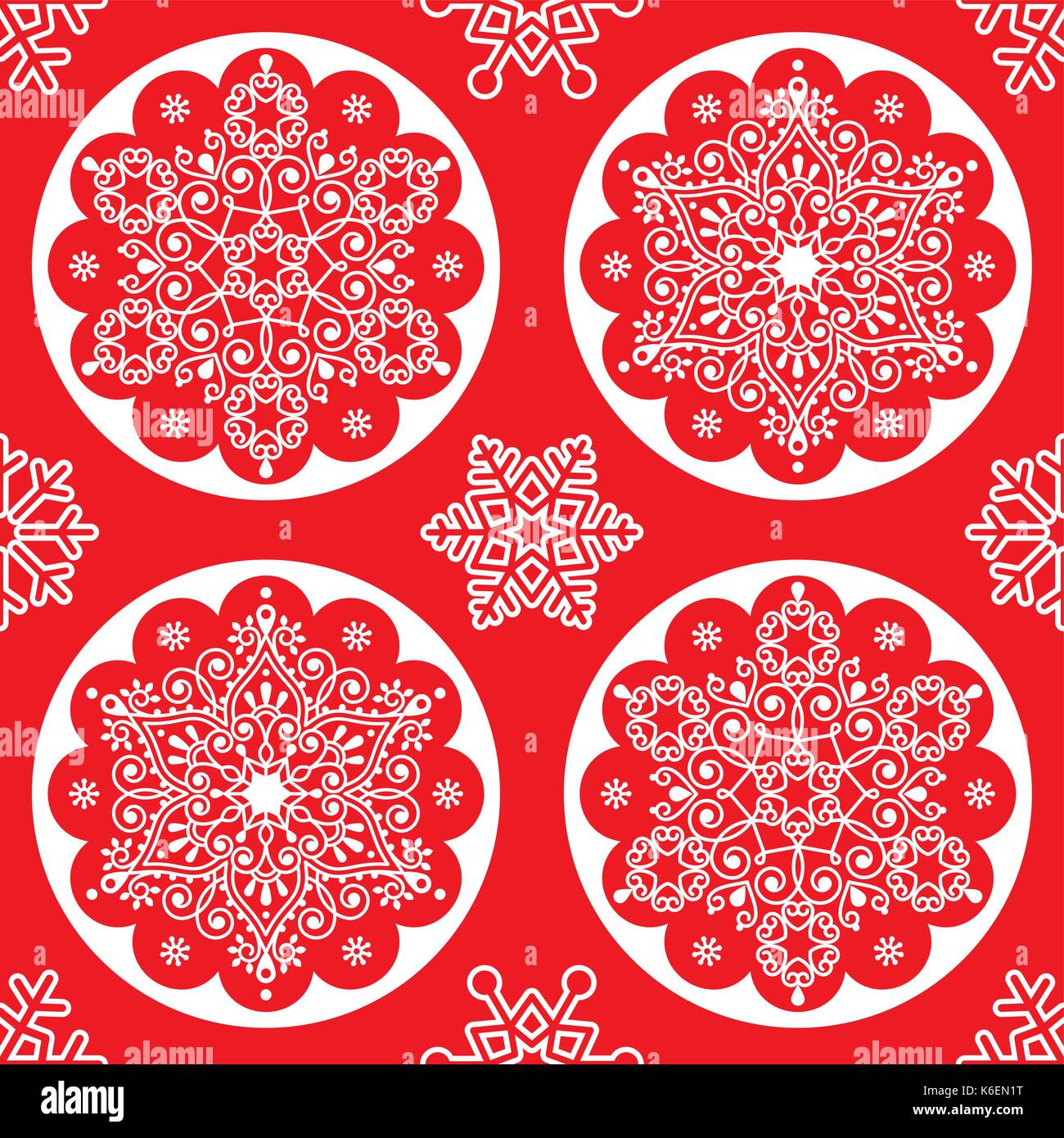 Gratuit Images Vecteur De Noel Blanc Motif Folklorique Mandala Flocon De actualisé par