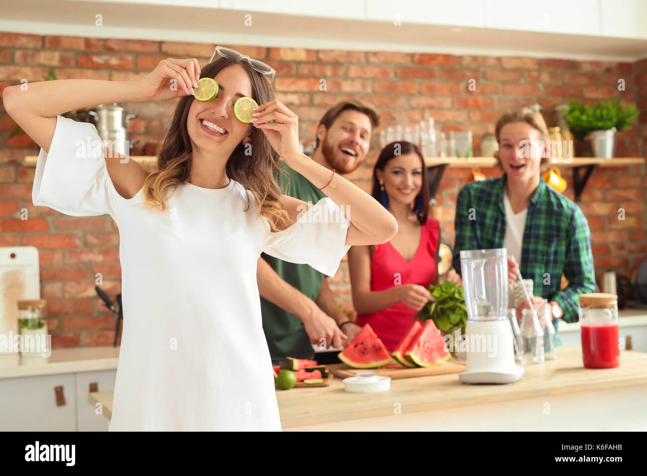 Les gens de la cuisine Banque D'Images
