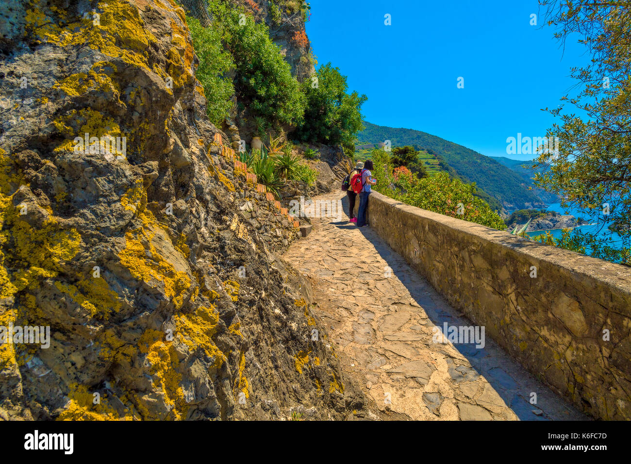 Italie Ligurie 5 Parc national de Terre - Monterosso al Mare - Parc littéraire Eugenio Montale Banque D'Images