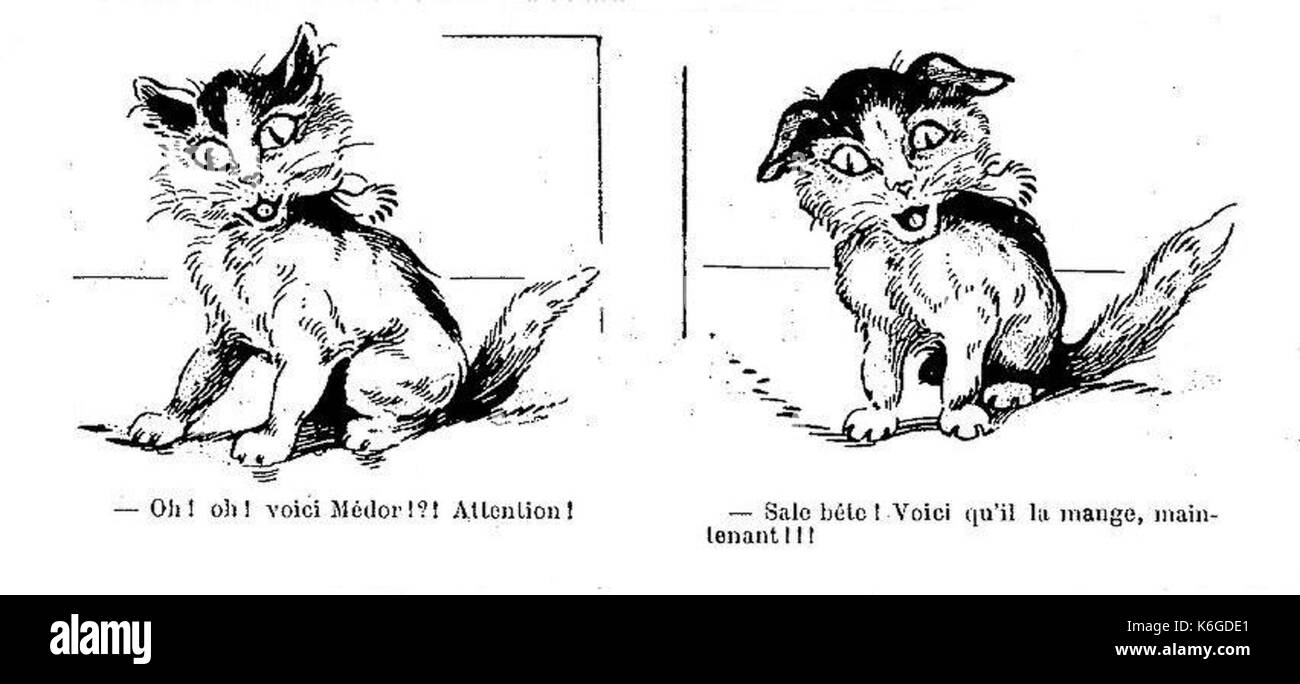 CHAT 2 Le Journal amusant 13 janvier 1912 (2) Banque D'Images