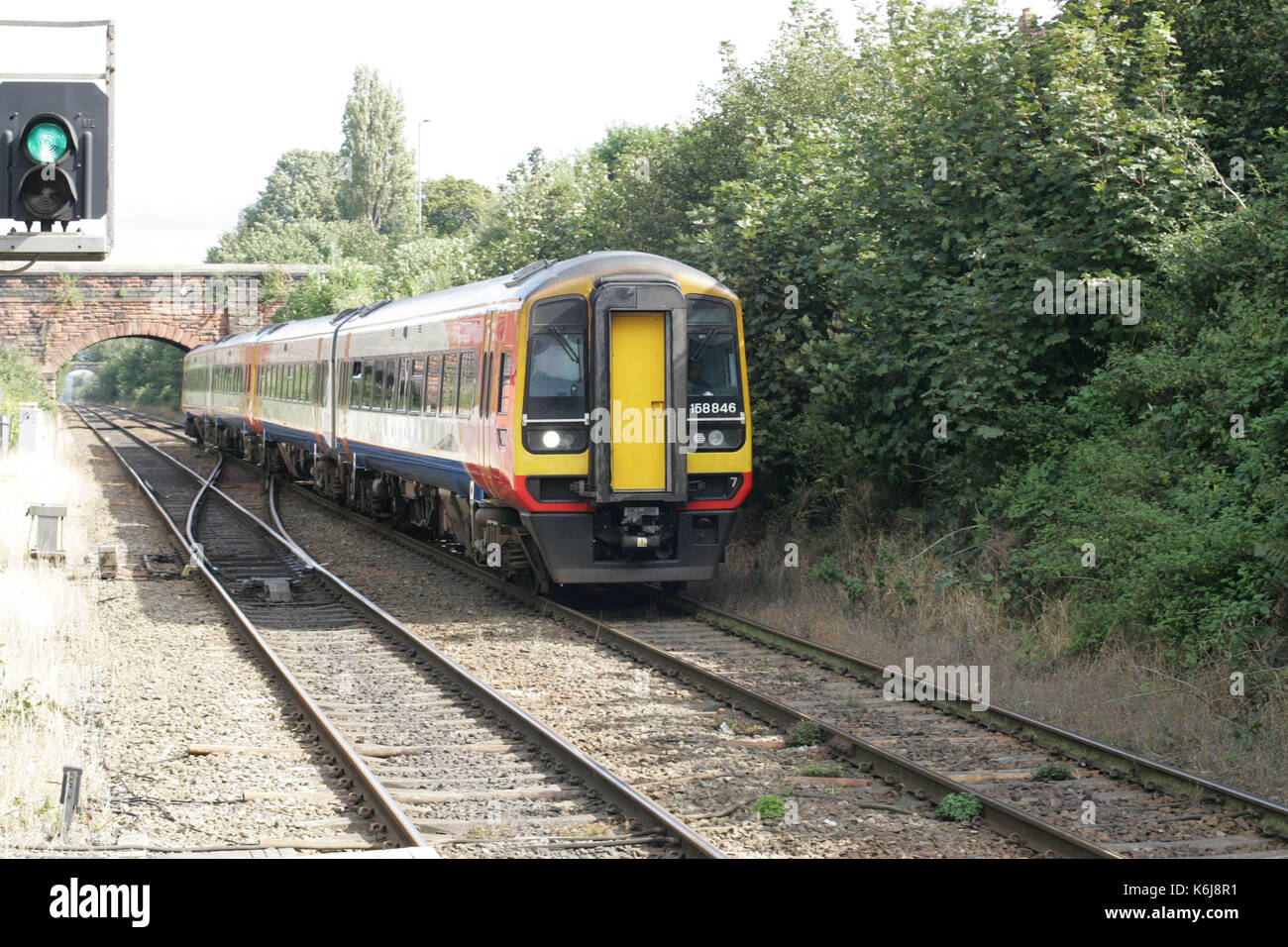 Travailler à la chasse aux trains, Liverpool Banque D'Images